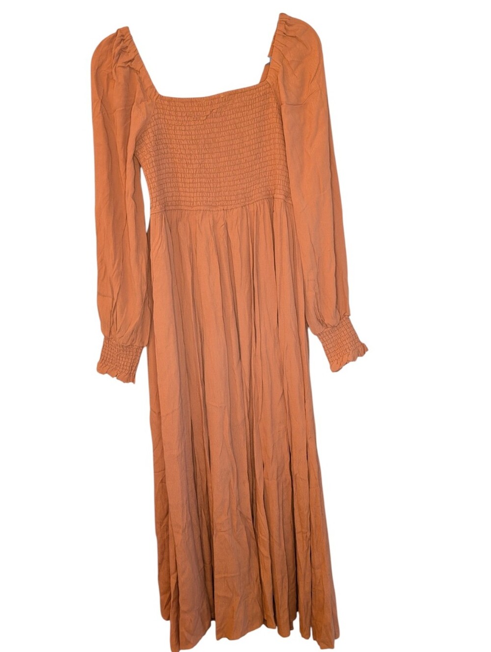 NWT In Loom Fiona Smocked Ruffle Bodice Maxi Dress size Large Cottagecore fall - Picture 2 of 7